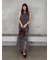 ドレープネックノースリーブブラウス