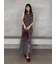 ドレープネックノースリーブブラウス