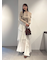 アシメフレアスリットティアードスカート