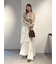 アシメフレアスリットティアードスカート