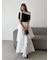 アシメフレアスリットティアードスカート