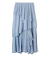アシメフレアスリットティアードスカート