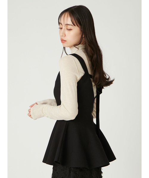 ペプラムフレアニットタートルセット｜フレイアイディーの通販｜&mall