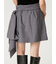 ボリュームリボンタフタミニスカート