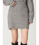 ラクーンダブルフェイスニットミニスカート