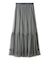 プリーツヘムチュールスカート