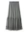 プリーツヘムチュールスカート