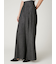 ハイウエストタックワイドパンツ