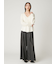 ハイウエストタックワイドパンツ