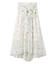 サッシュリボンフレアスカート