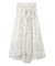 サッシュリボンフレアスカート
