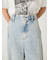 サイドラインワイドデニムパンツ