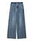 サイドラインワイドデニムパンツ