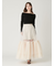 ボリュームギャザーチュールスカート