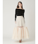 ボリュームギャザーチュールスカート