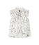 フラワープリントギャザーフリルブラウス
