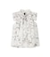 フラワープリントギャザーフリルブラウス