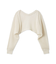 リネンコットンニットボレロカーディガン