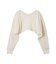 リネンコットンニットボレロカーディガン