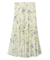 フラワープリントプリーツスカート