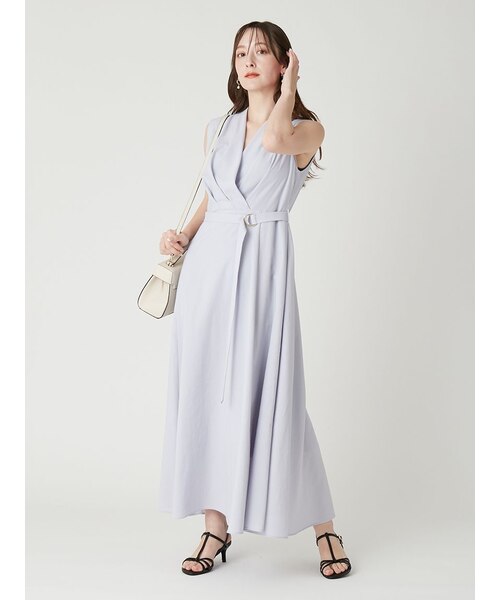 カシュクールベルトタックワンピース｜フレイアイディーの通販｜&mall