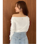 ギャザーオフショルカットソー