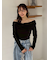 ギャザーオフショルカットソー