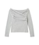 ギャザーオフショルカットソー