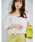 【WEB限定】オフショルパフスリーブブラウス／ウォッシャブル