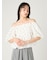 【WEB限定】オフショルパフスリーブブラウス／ウォッシャブル