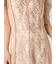 リーフレースパイピングドレス