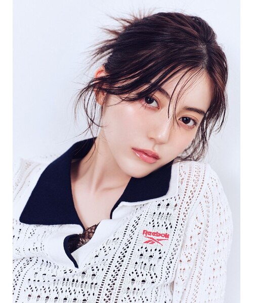Reebok×FRAY I.D】ポロカラーメッシュニットプルオーバー｜フレイ
