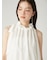 フリルホルターネックブラウス／ウォッシャブル