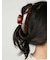 アセテートカットアウトハートヘアクリップ