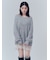 【WEB限定】レースレイヤードニットミニワンピース