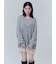 【WEB限定】レースレイヤードニットミニワンピース