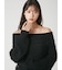 【WEB限定】レースレイヤードニットミニワンピース