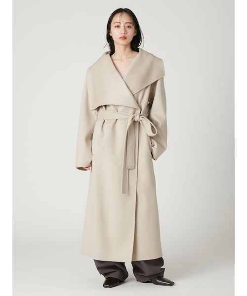 レディース frayid コート ロングコート カシミア リバーシブル