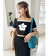 【LILY BROWN×MARY QUANT】シェルステッチクロップドTシャツ