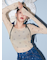【LILY BROWN×MARY QUANT】デイジー柄シアーチュールトップス