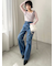 【LILY BROWN×MARY QUANT】デイジー柄シアーチュールトップス