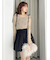 【LILY BROWN×MARY QUANT】デイジー柄シアーチュールトップス