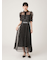 【LILY BROWN×MARY QUANT】ベルト付きドットチュールドレス
