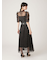 【LILY BROWN×MARY QUANT】ベルト付きドットチュールドレス