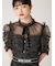 【LILY BROWN×MARY QUANT】ベルト付きドットチュールドレス