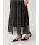 【LILY BROWN×MARY QUANT】ベルト付きドットチュールドレス