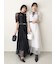 【LILY BROWN×MARY QUANT】ベルト付きドットチュールドレス