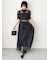 【LILY BROWN×MARY QUANT】ベルト付きドットチュールドレス