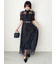 【LILY BROWN×MARY QUANT】ベルト付きドットチュールドレス