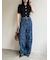 【WEB限定】【LILY BROWN×MARY QUANT】デイジー柄ワイドデニムパンツ